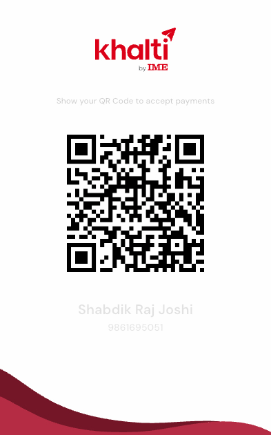 Founder Khalti QR Code - Shabdik Raj Joshi